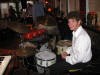 view of Bobby Reardon and his complete drum set-up