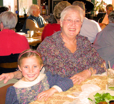 young girl and grandma