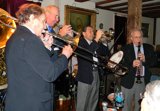 Herb trombone, Lew cornet, Fred cornet, Noel clarinet