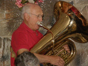 Eric Anderson on tuba