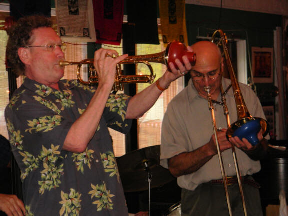 Scotty on muted cornet, Lee muted trombone