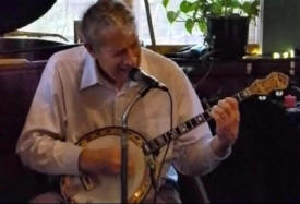 Jimmy on banjo, singing