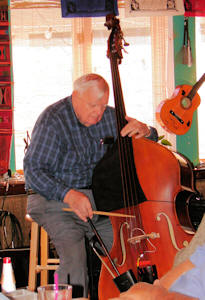 Bob on bass with baton