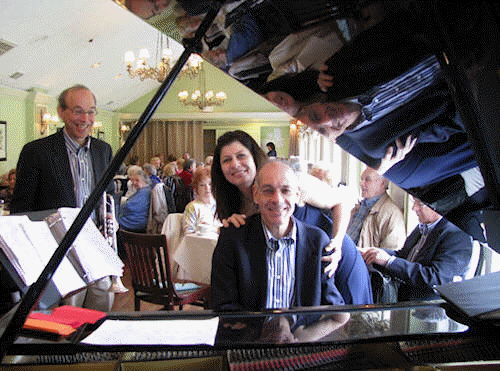 Neil Green on on piano, Cindy Gale, and Bo Winiker